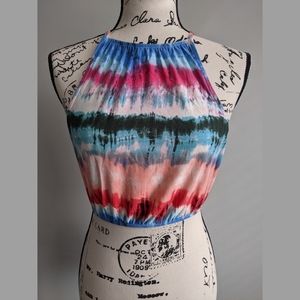 Love...ady Tie Dye Halter Top